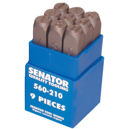 SENATOR 8.0 mm szám beütő készlet, 9 részes termék fő termékképe