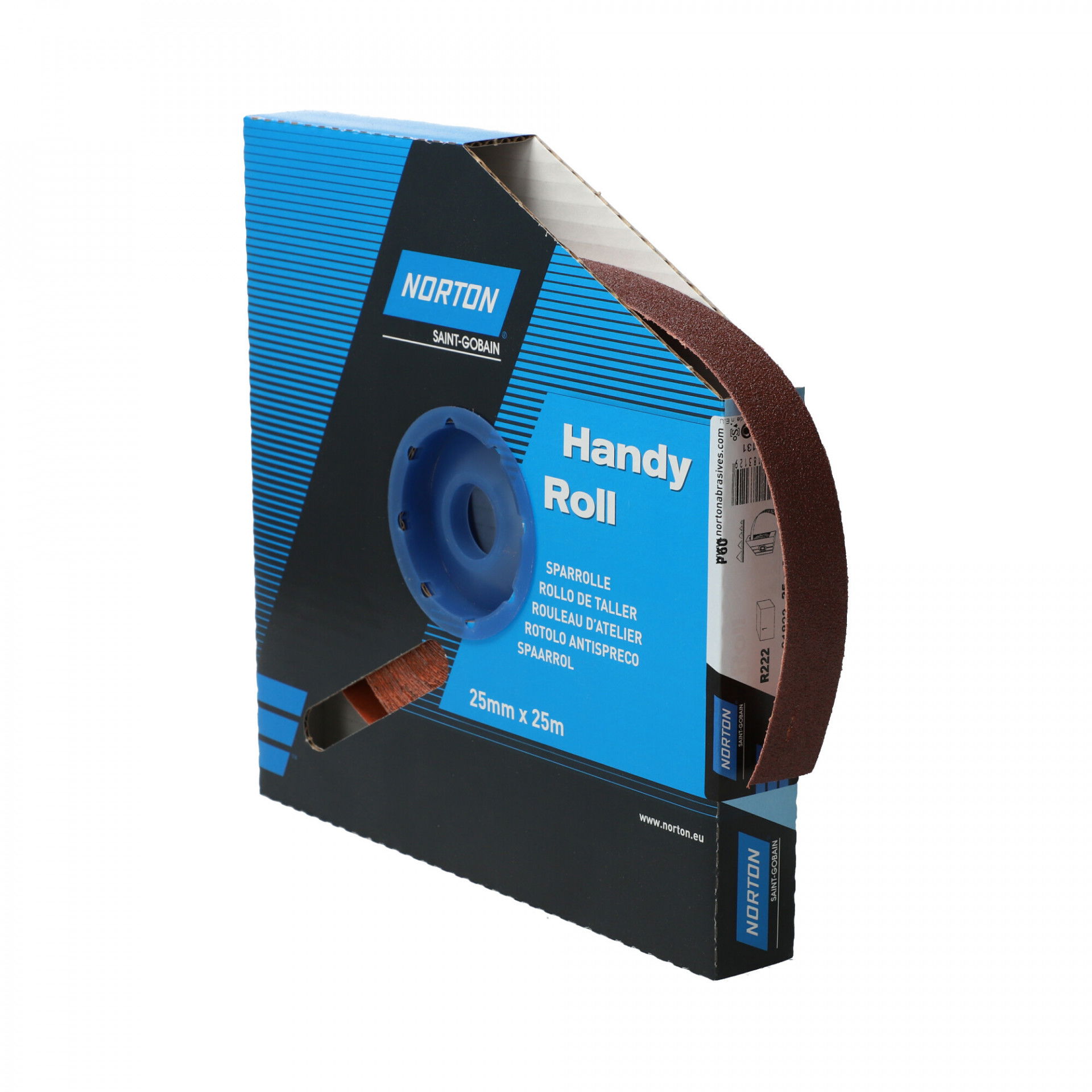 Norton R222 csiszolóvászon műhelytekercs 25mmx25m P60 termék fő termékképe