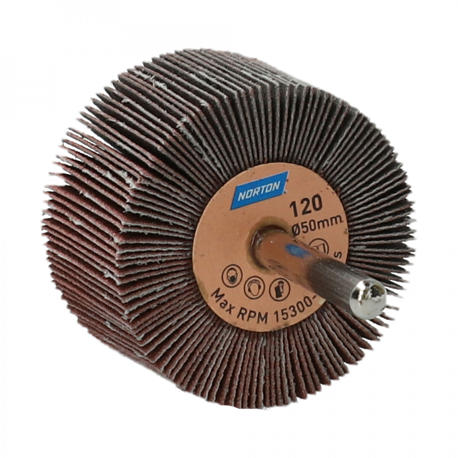 Norton Metal R207Plus csapos lamellás csiszolókorong Ø50x30x6mm P120, 10 db/csomag termék fő termékképe