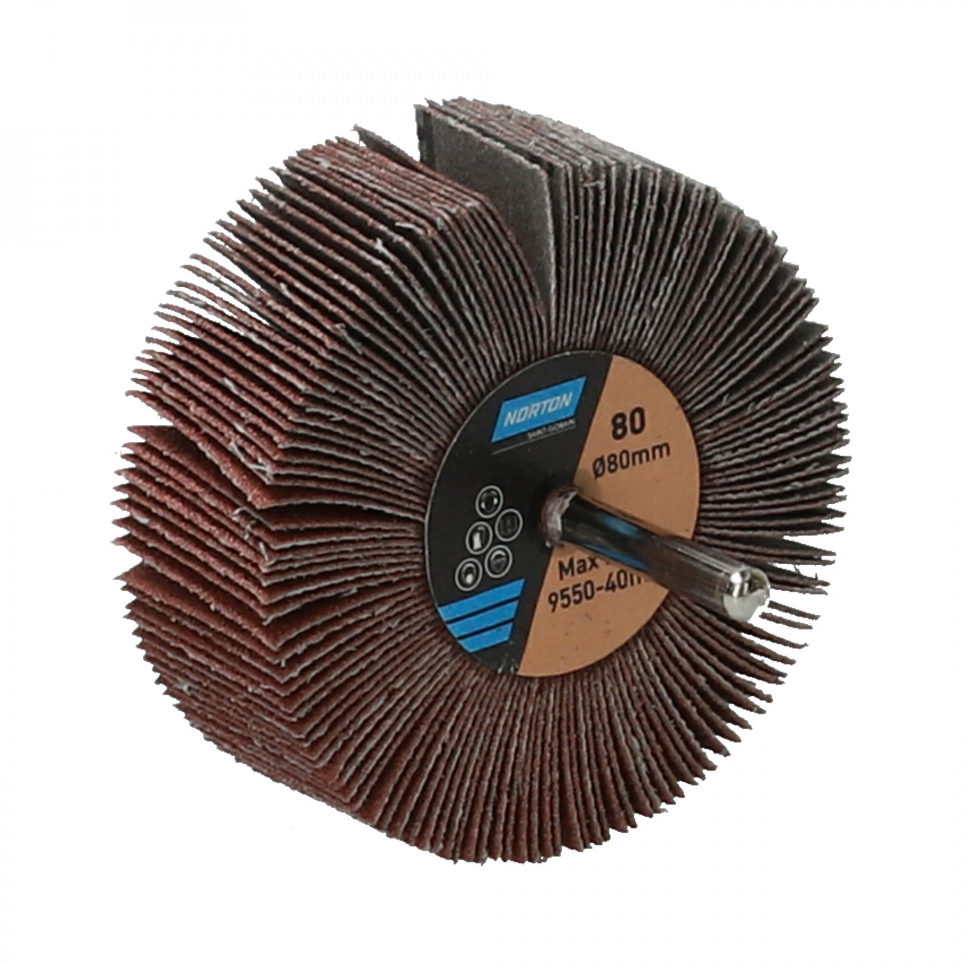 Norton Metal R207Plus csapos lamellás csiszolókorong Ø80x30x6mm P80, 10 db/csomag termék fő termékképe