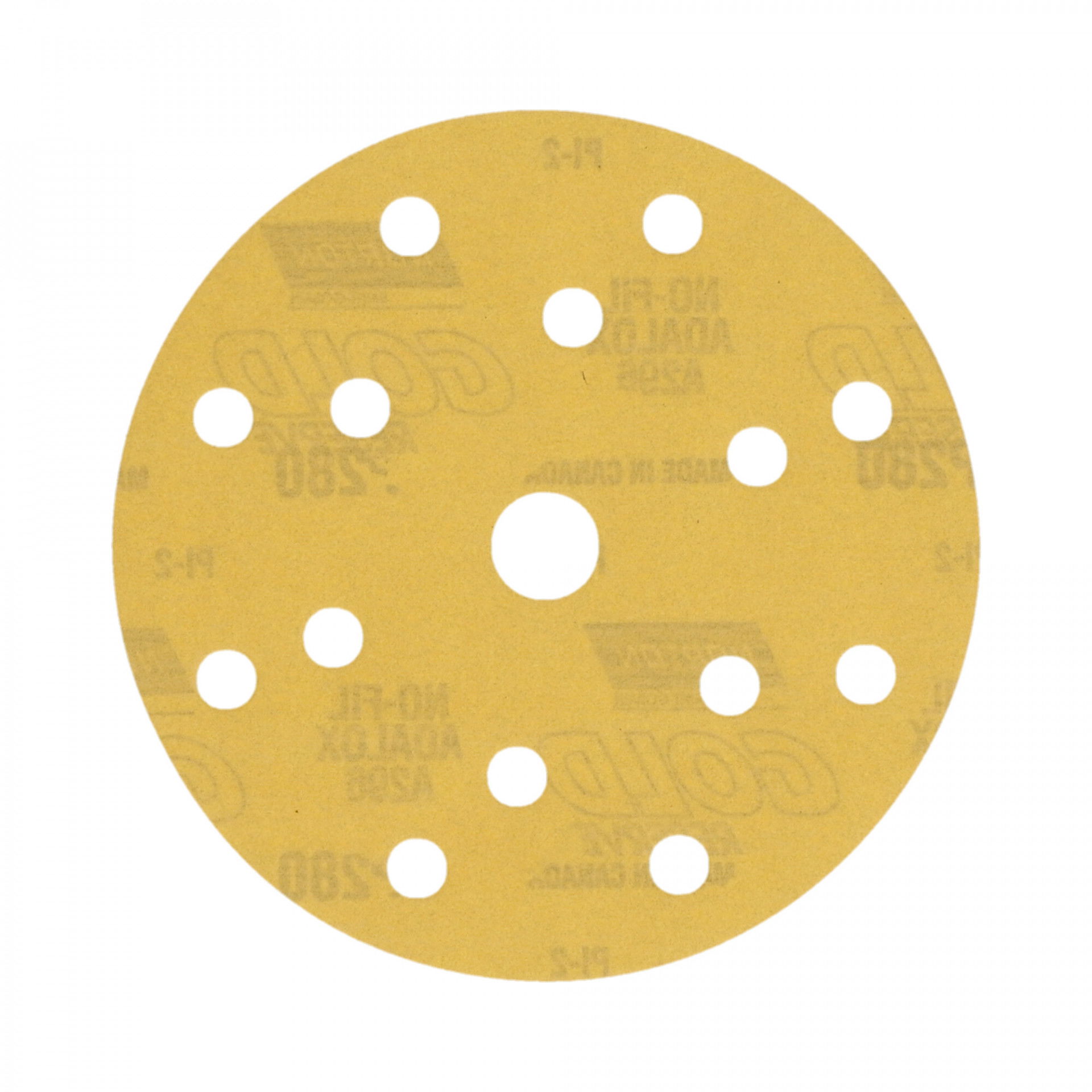 Norton Gold Reserve A296  tépőzáras csiszolókorong Ø150mm P280, 100 db/csomag termék fő termékképe