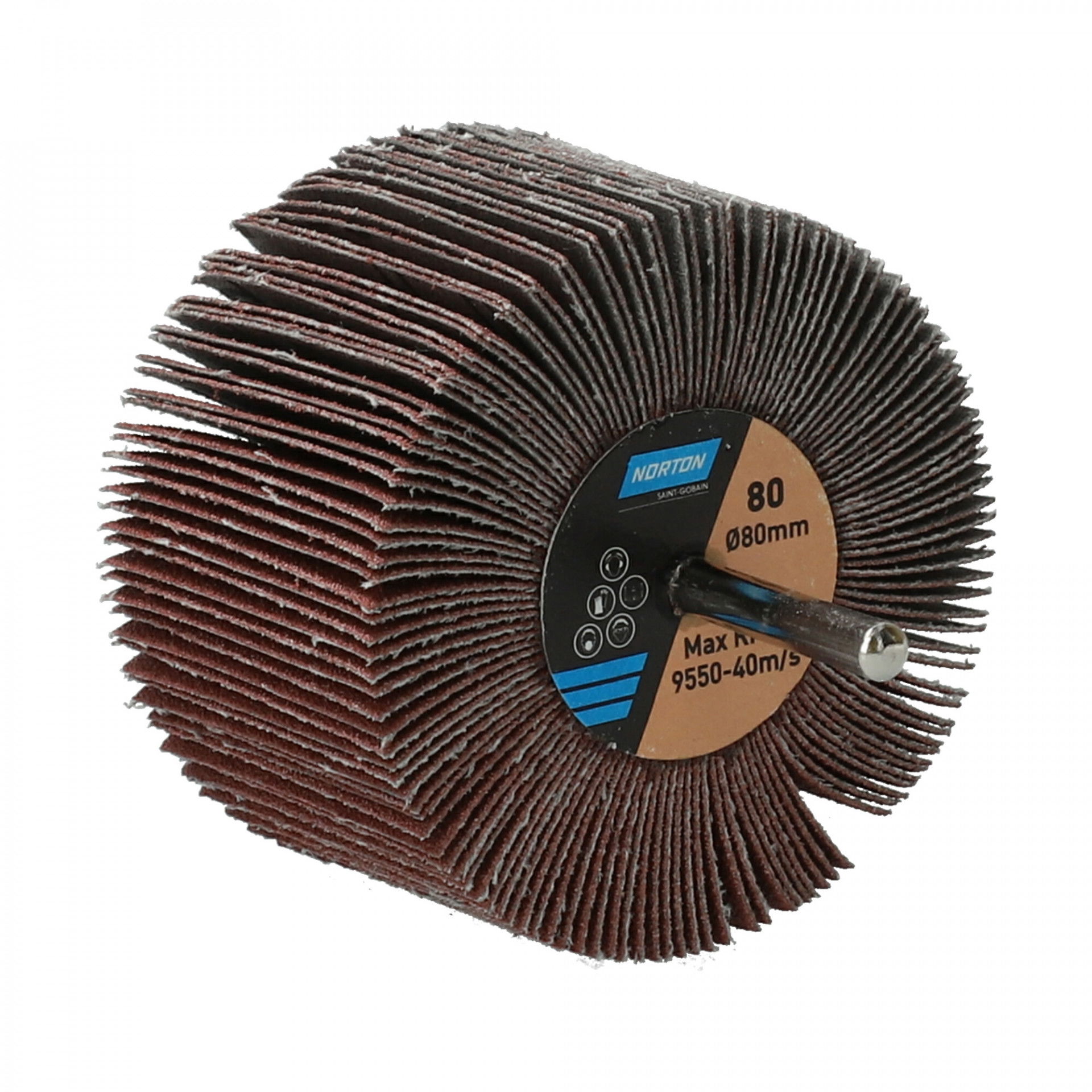 Norton Metal R207Plus csapos lamellás csiszolókorong Ø80x50x6mm P80, 10 db/csomag termék fő termékképe