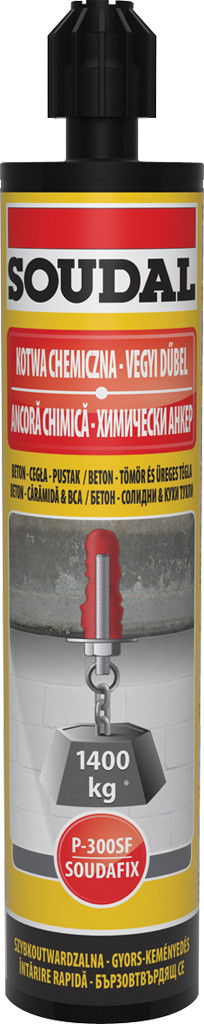 Soudal Soudafix P300-SF vegyi dübel, 280 ml termék fő termékképe