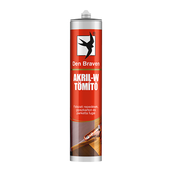 Den Braven Akril-W tömítő, fekete, 280 ml termék fő termékképe