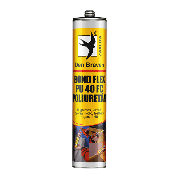 Den Braven Bond Flex PU 40 FC poliuretán ragasztó, szürke, 300 ml termék fő termékképe