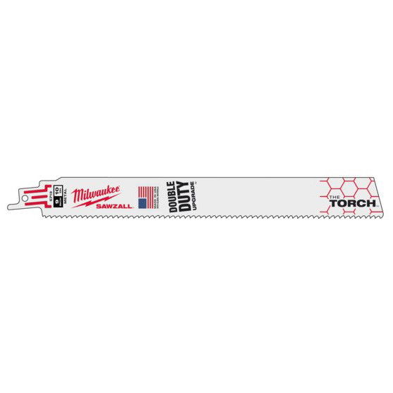 Milwaukee Heavy Duty TORCH™ szablyafűrészlap, bontó, fémhez, Bi-Met, Co, 230 mm, 10 TPi, 25 db/csomag termék fő termékképe