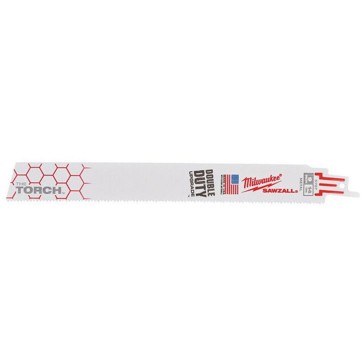 Milwaukee Heavy Duty TORCH™ szablyafűrészlap, bontó, fémhez, Bi-Met, 230 mm, 14 TPi, 5 db/csomag termék fő termékképe