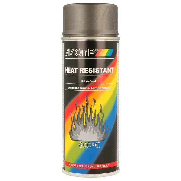 Motip 800 °C-ig hőálló ipari festék spray, sötét antracit, 400 ml termék fő termékképe