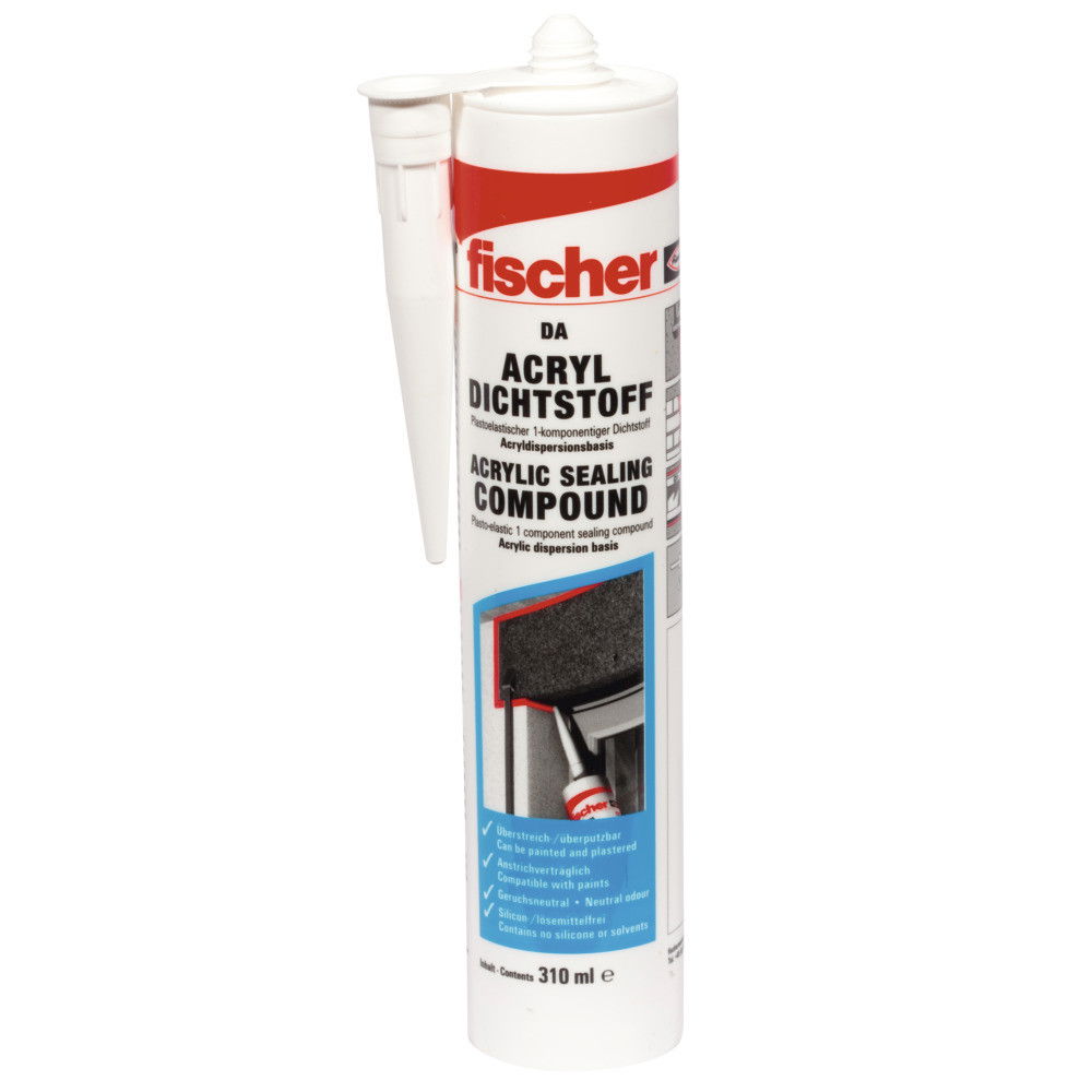 Fischer DA GR akril tömítőanyag (DE/EN), szürke, 310 ml termék fő termékképe