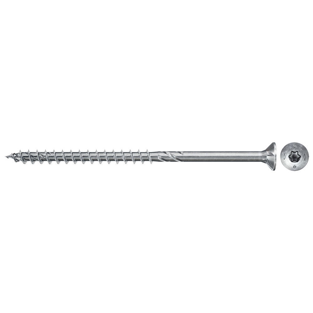 Fischer FPF II CTP 6.0 x 110 BC 100 süllyesztett fejű, kékre horganyzott forgácslapcsavar részmenettel, TX behajtással, 100 db/csomag termék fő termékképe