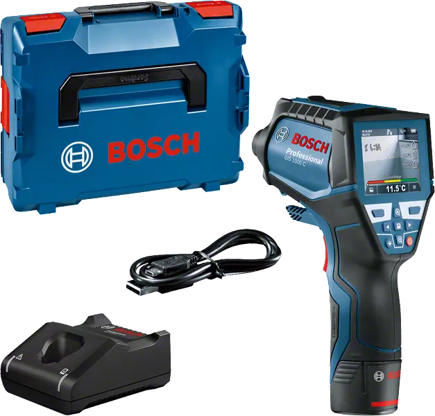 Bosch GIS 1000 C akkus hőérzékelő (1 x 2.0 Ah Li-ion akkuval, L-BOXX-ban) termék fő termékképe